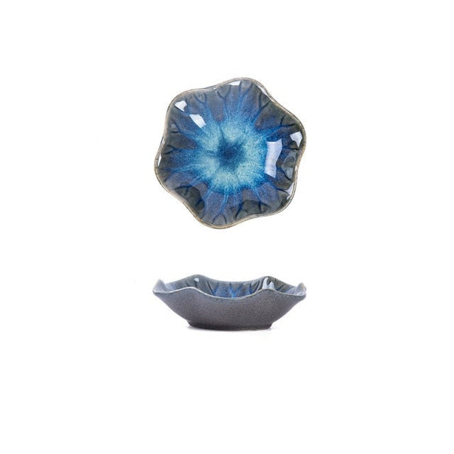 Ceramics Plate Flower Shape