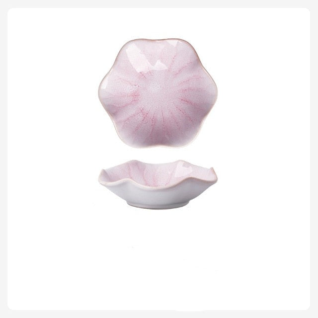 Ceramics Plate Flower Shape