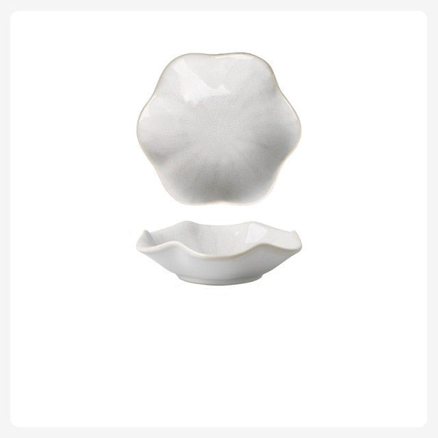 Ceramics Plate Flower Shape