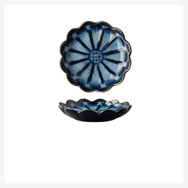 Ceramics Plate Flower Shape