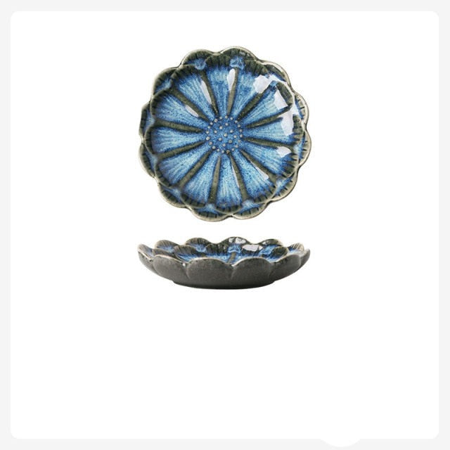 Ceramics Plate Flower Shape