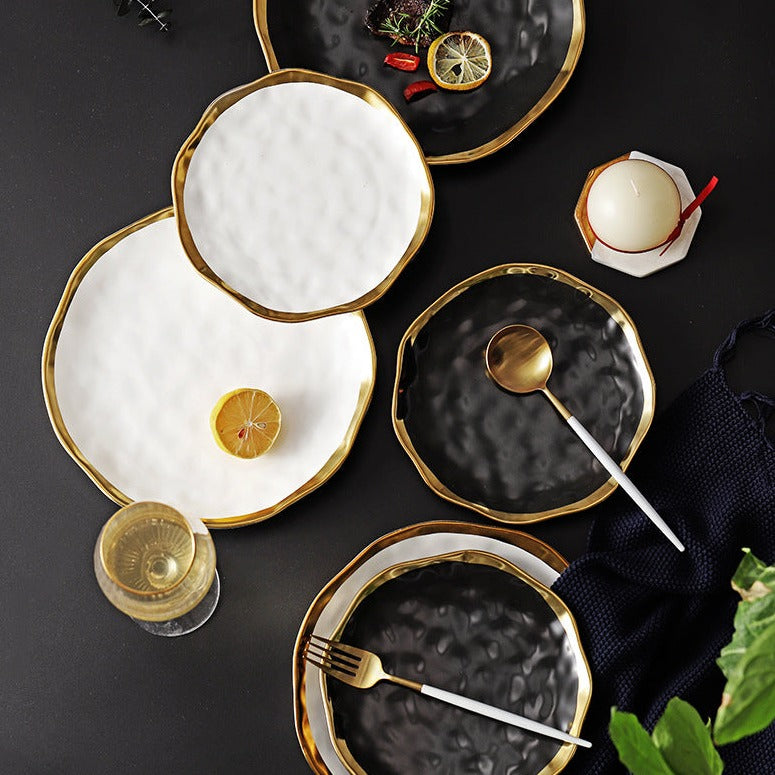 Nordic Сeramic Plate Fruit salad Dessert