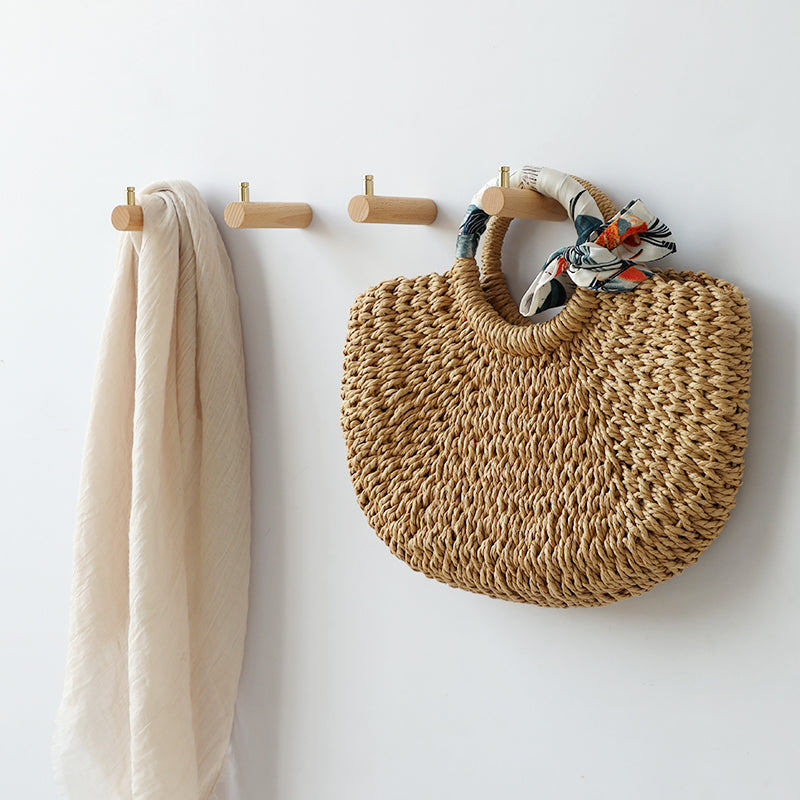 Wall Hook Hanger Solid Wood