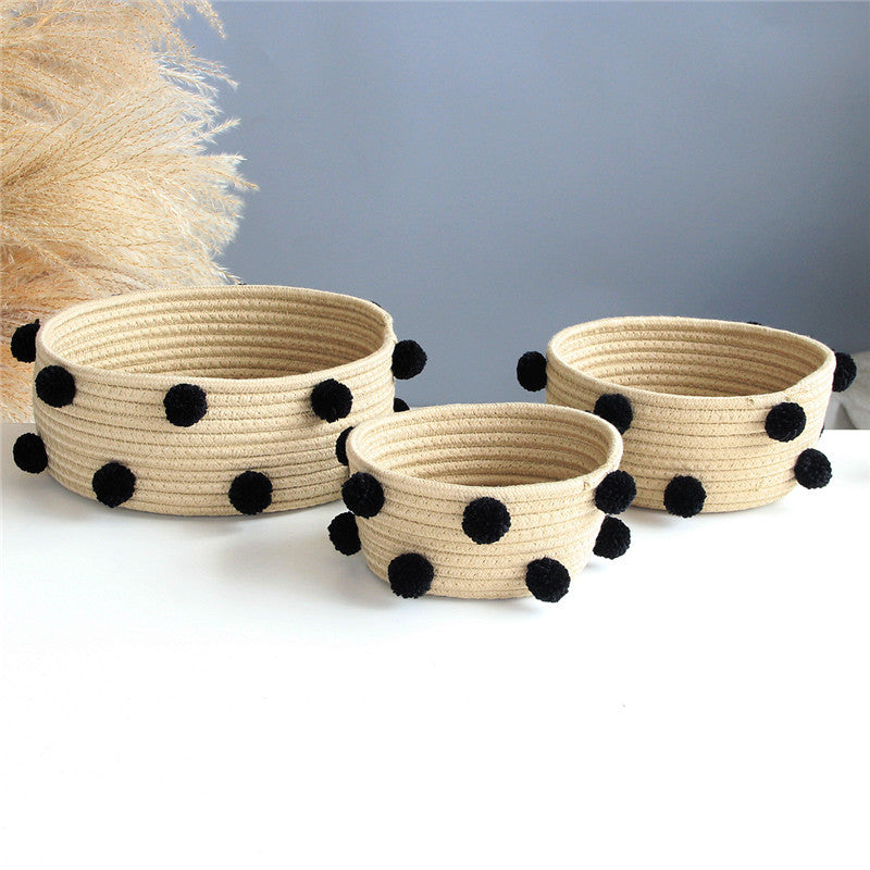 Nordic Cotton Rope Woven Storage Baskets