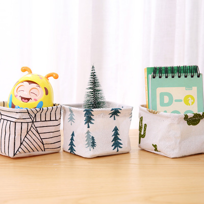 Foldable Desktop Storage Basket