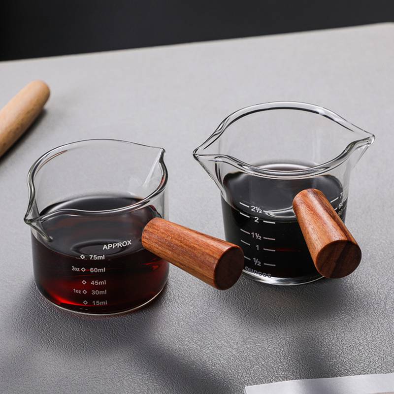 Heat-resisting Glass Espresso Measuring Cup