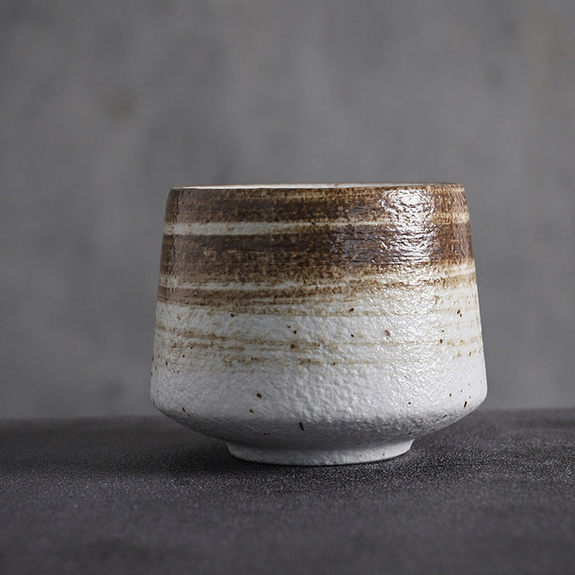 Ceramic Set of Teacup in Simple Japanese Style