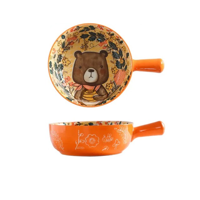 Single Handle Ceramic Bowl
