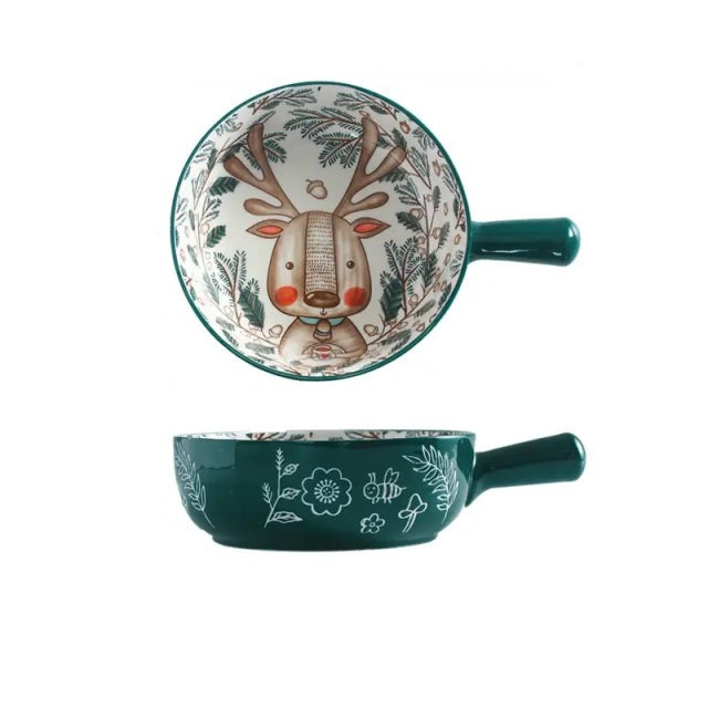 Single Handle Ceramic Bowl