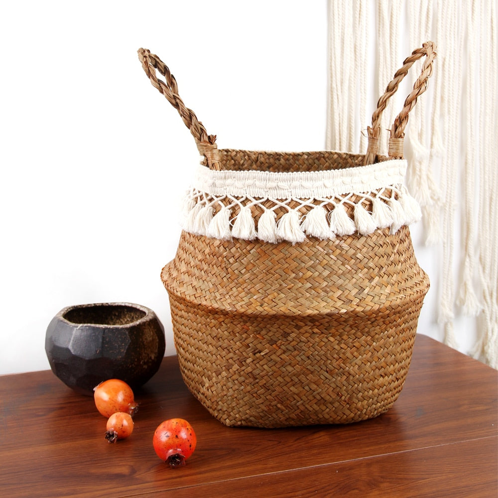 Woven Storage Basket Plant