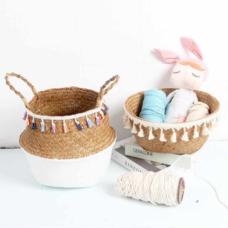 Woven Storage Basket Plant
