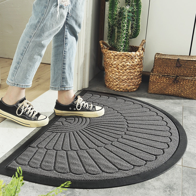 Outdoor and Indoor Half Round Antiwear Anti-Slip Floor Mats