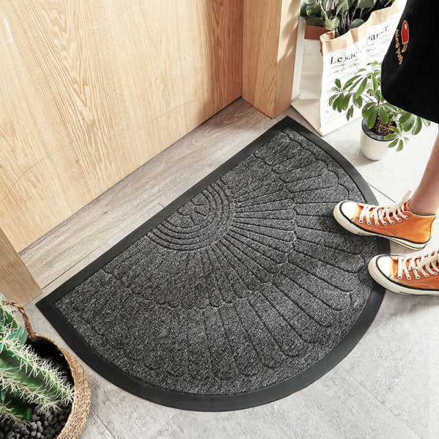 Outdoor and Indoor Half Round Antiwear Anti-Slip Floor Mats
