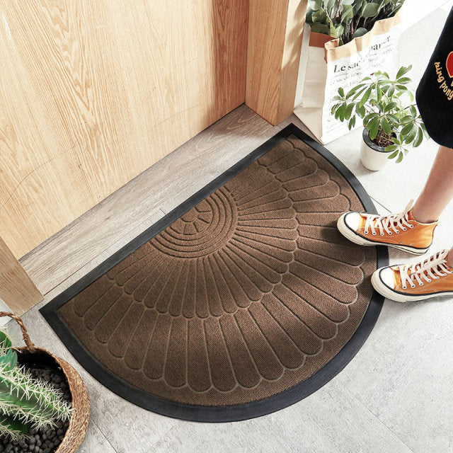 Outdoor and Indoor Half Round Antiwear Anti-Slip Floor Mats