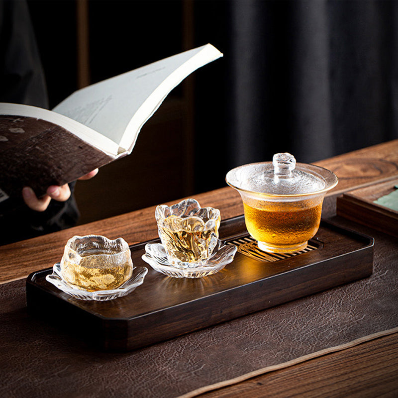 Handmade Thickened Glass Teacup Japanese style