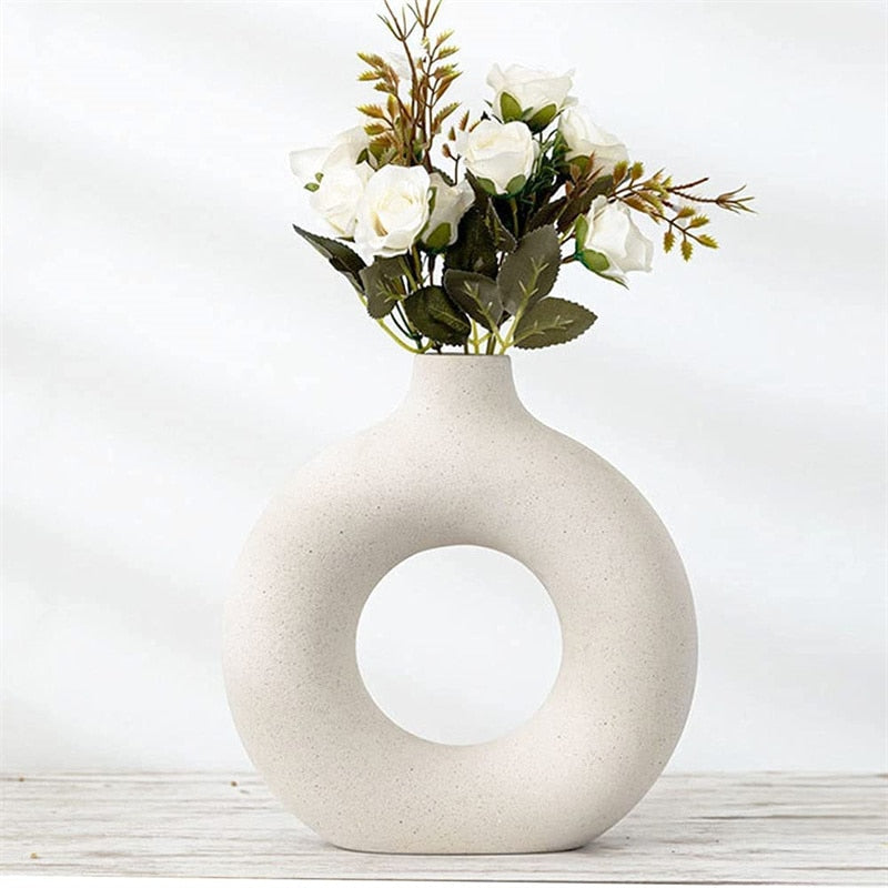 Hollow Ceramic Vase