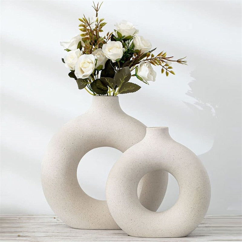 Hollow Ceramic Vase
