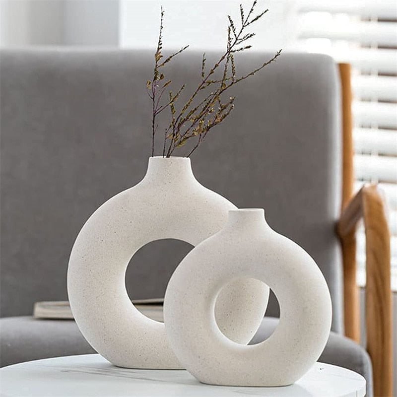 Hollow Ceramic Vase