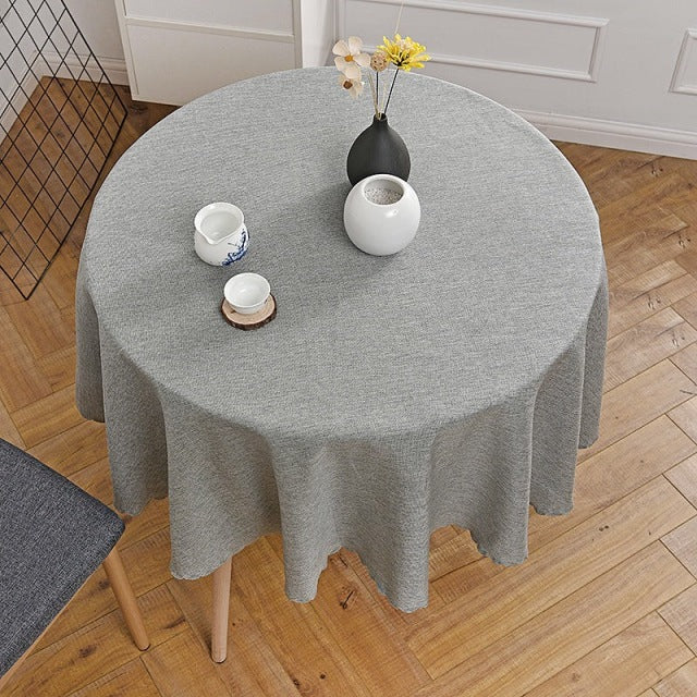 Elegant Round Cotton Tablecloth