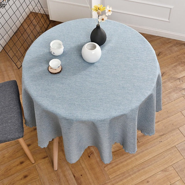 Elegant Round Cotton Tablecloth