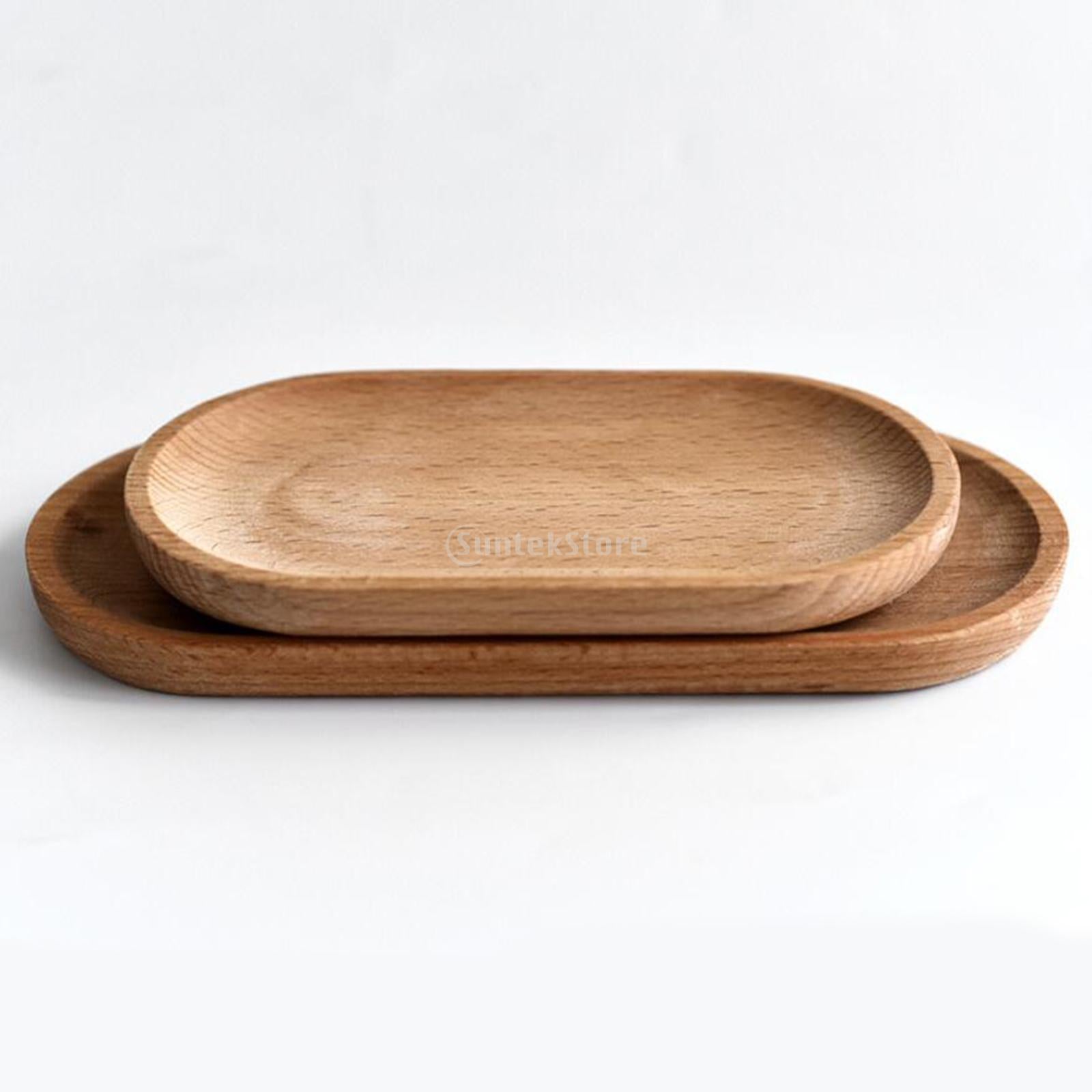 Oval Wooden Tea Tray