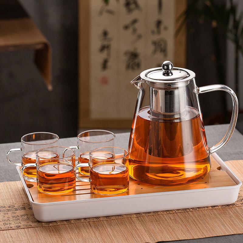 Glass Teapot with Heat Resistant Stainless Steel Infuse