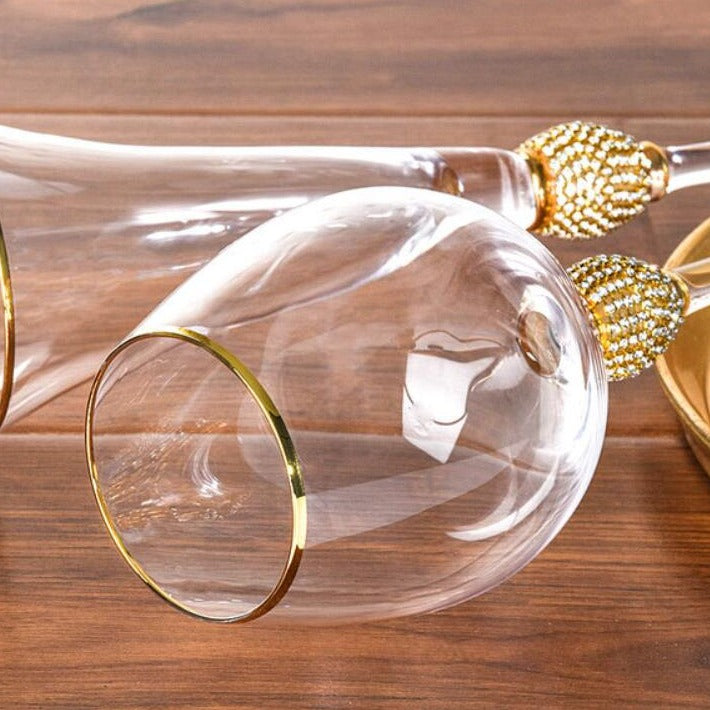 Creative Gold Rimmed Glass