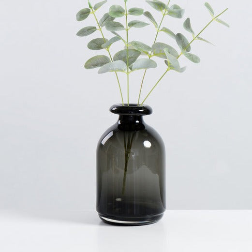Nordic Black Glass Vases for Living Room Decor