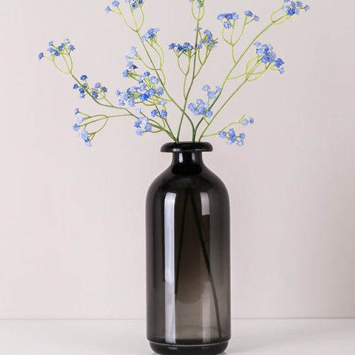 Nordic Black Glass Vases for Living Room Decor