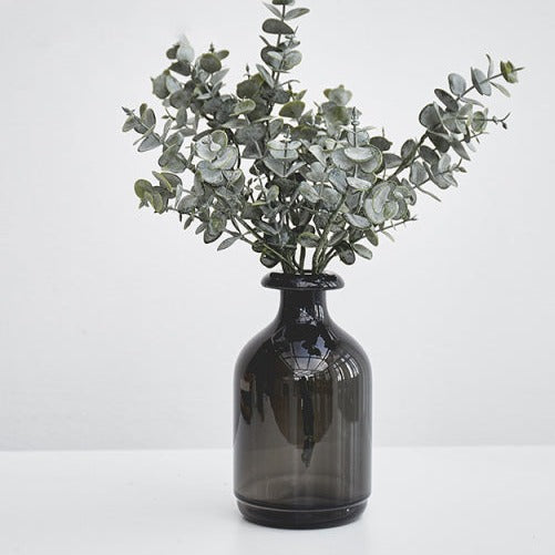 Nordic Black Glass Vases for Living Room Decor