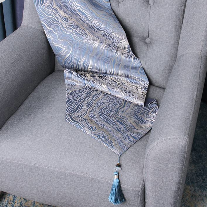 Modern Satin Golden Table Runners