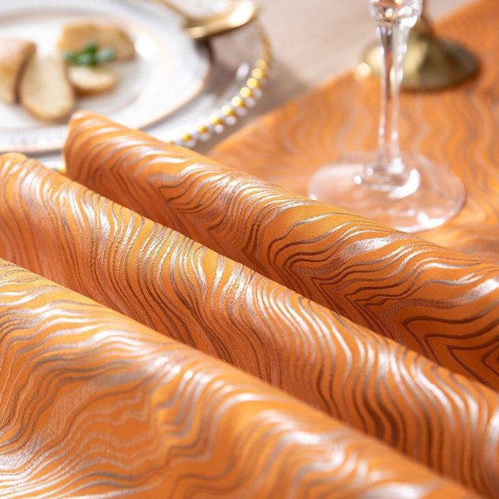 Modern Satin Golden Table Runners