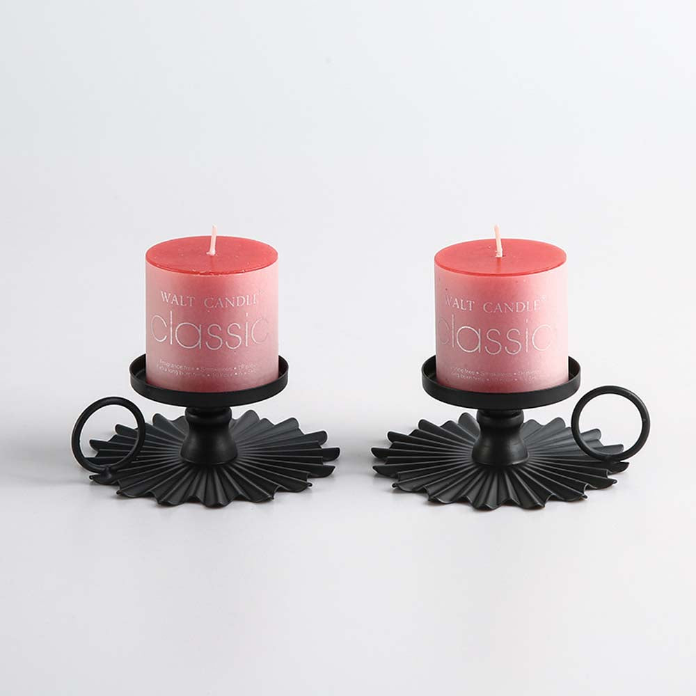 Set of Four Iron Candle Holder for Table