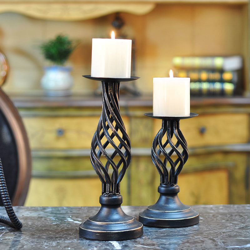 Retro Metal Candlestick European style with Elegant Shape