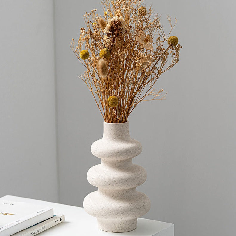 Nordic Ceramic Cozy Beige Vase