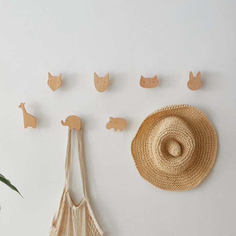 Solid Wood Wall Mounted Hook