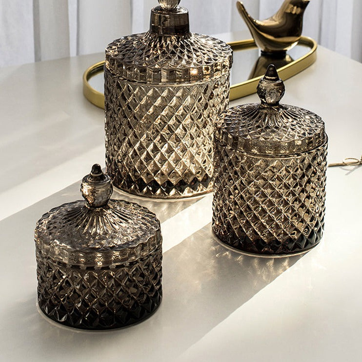 Retro Green Glass Storage in Nordic Style