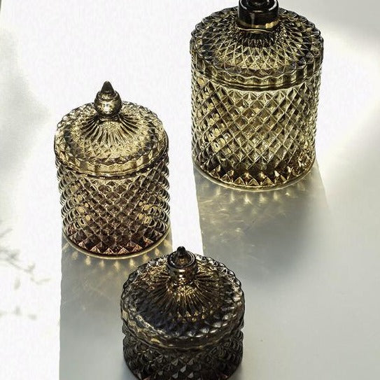 Retro Green Glass Storage in Nordic Style