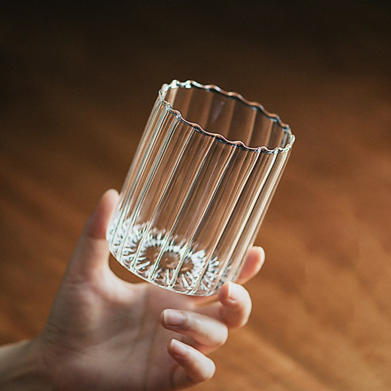 Corrugated Glass Heat-resistant Tea Cup