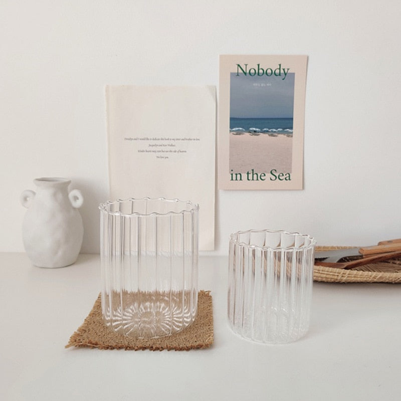 Corrugated Glass Heat-resistant Tea Cup