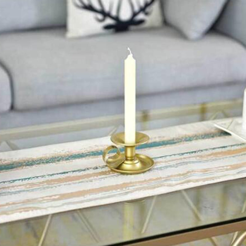 Two Pieces Set of Retro Metal Taper Candle Holder Classic Design