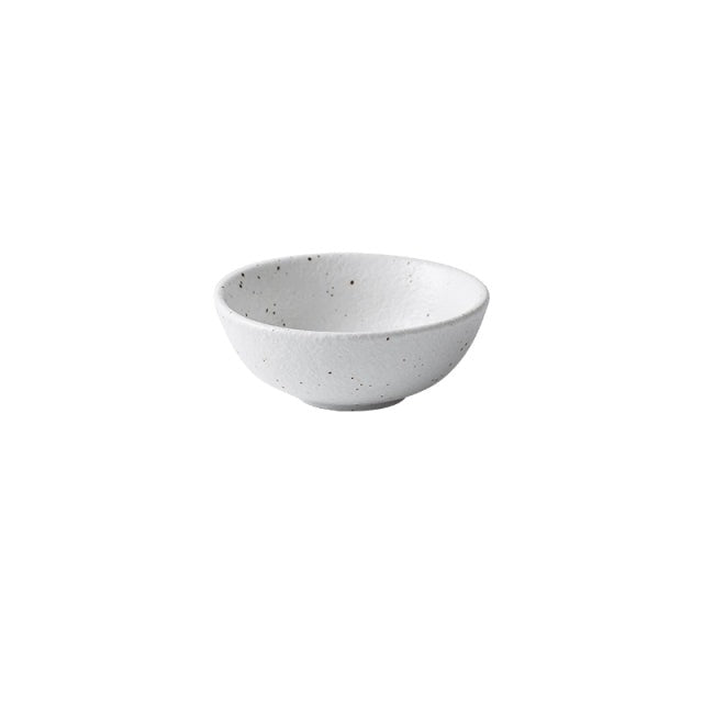 White Ceramic Set Bowls and Plates Nordic Style