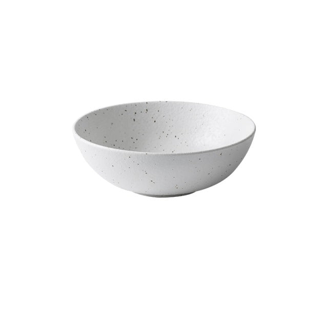White Ceramic Set Bowls and Plates Nordic Style