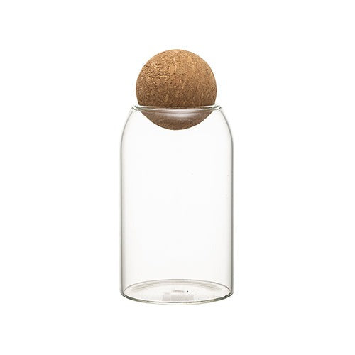 Transparent Bottle Storage Cork Sealed