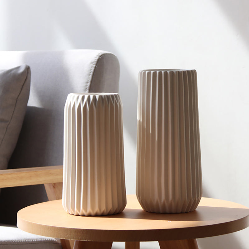 Nordic White Ceramic Vase Flower Pots