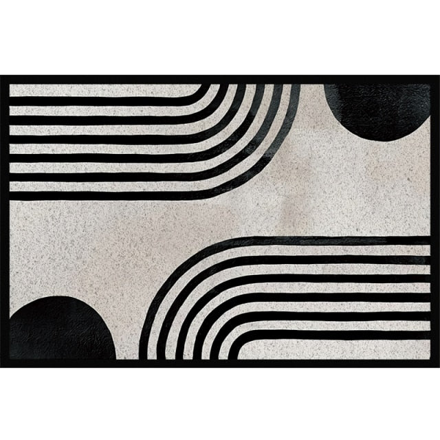 Modern Nordic Silk PVC Doormats