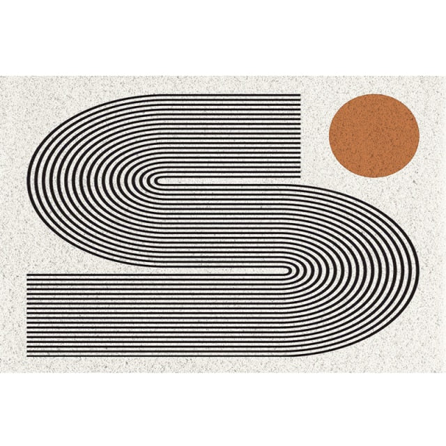 Modern Nordic Silk PVC Doormats