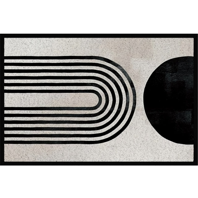 Modern Nordic Silk PVC Doormats