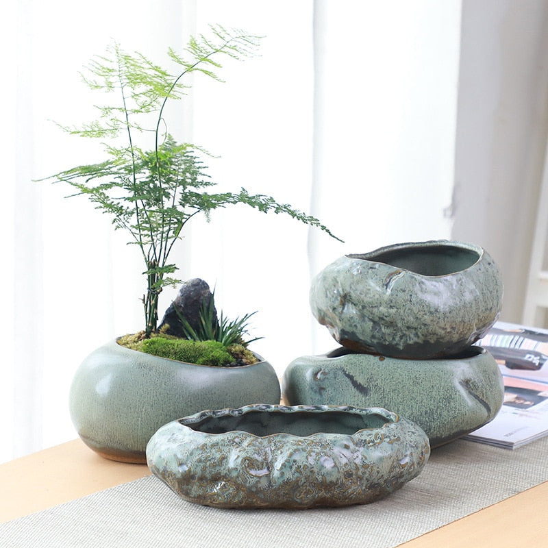 Tiestos de Diseño Minimalista  Flower pots, Indoor flower pots, Pot designs