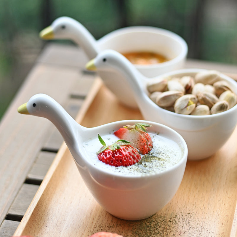 Cute Ceramic Duck Shape Bowls